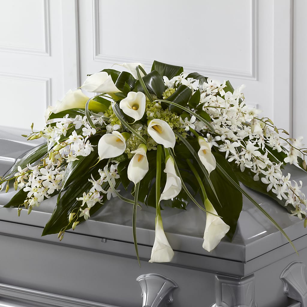 Angel Wings Casket Spray – C IMONDI & SON FLORIST & GREENHOUSE, Pawtucket RI