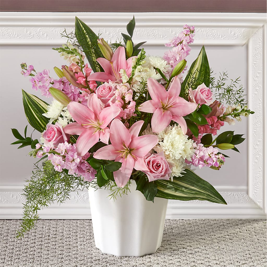 Simply Serene Floor Basket – C IMONDI & SON FLORIST & GREENHOUSE, Pawtucket RI