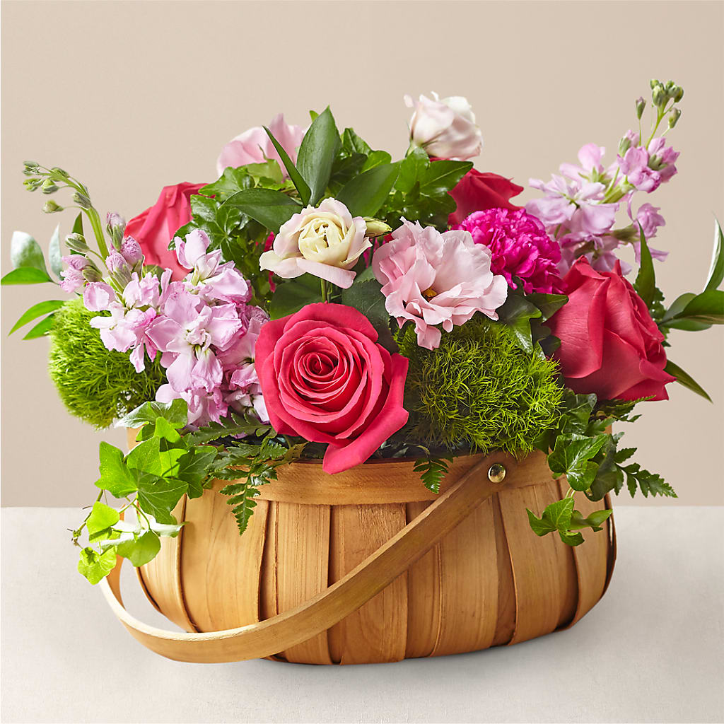 Radiance in Bloom Basket – C IMONDI & SON FLORIST & GREENHOUSE, Pawtucket RI