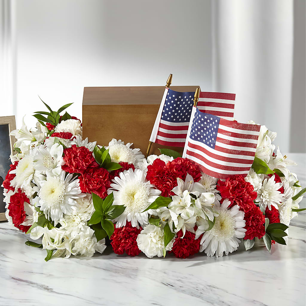 Spirit of Patriotism Cremation Adornment – C IMONDI & SON FLORIST & GREENHOUSE, Pawtucket RI