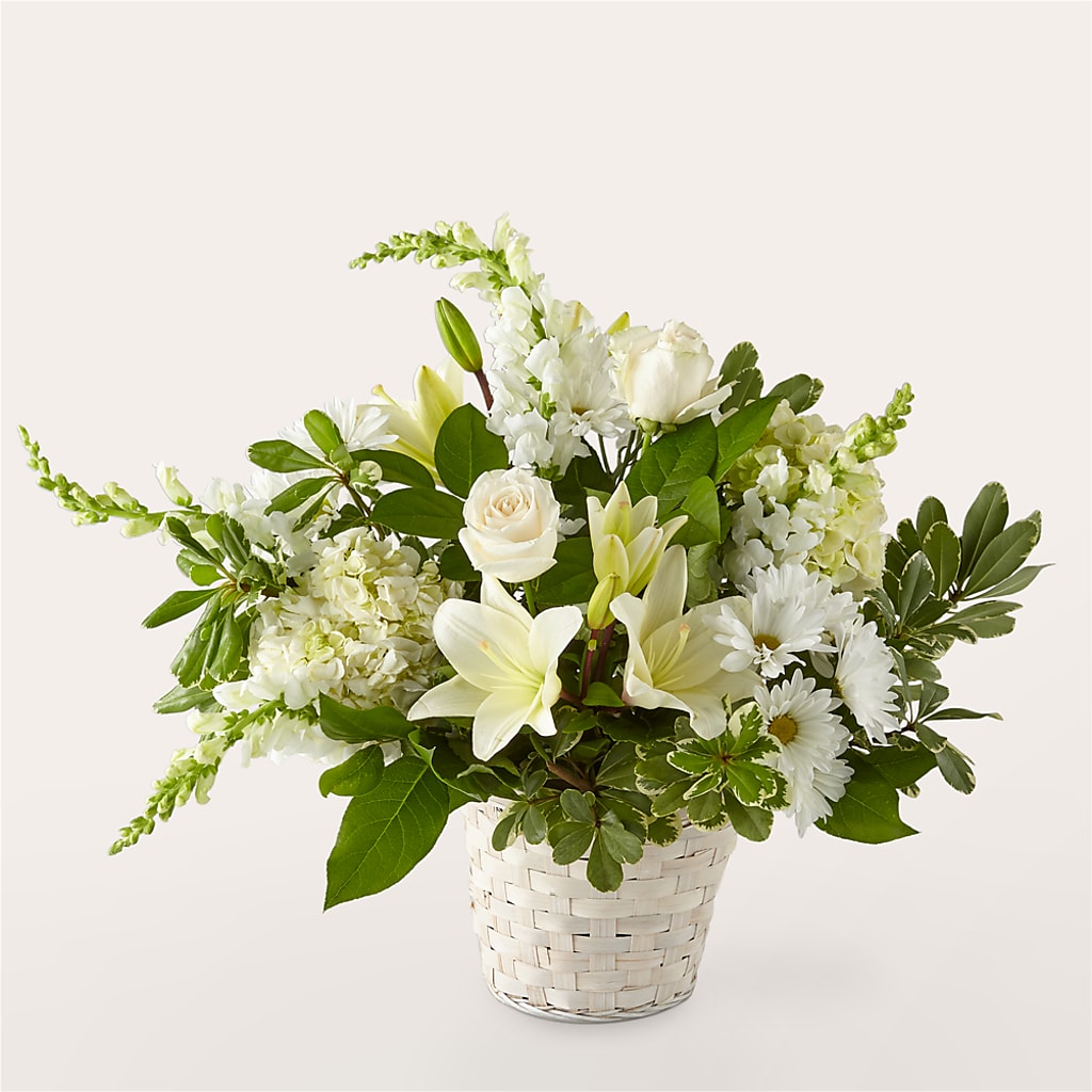 Ivory Elegance Floral Basket – C IMONDI & SON FLORIST & GREENHOUSE, Pawtucket RI