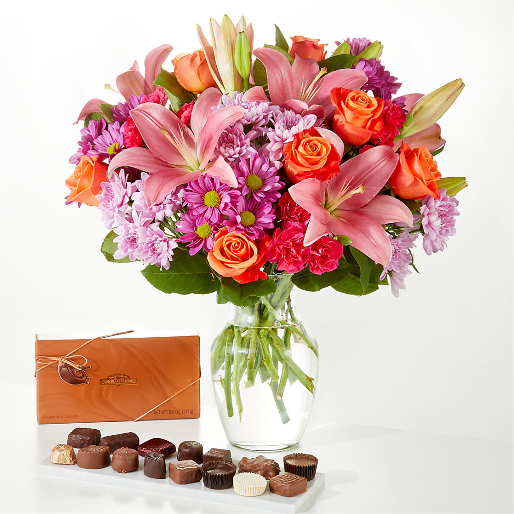 One and Only Bouquet and Chocolate Bundle – C IMONDI & SON FLORIST & GREENHOUSE, Pawtucket RI