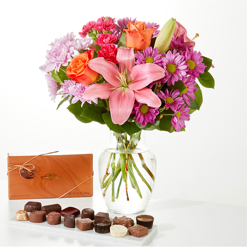 One and Only Bouquet and Chocolate Bundle – C IMONDI & SON FLORIST & GREENHOUSE, Pawtucket RI