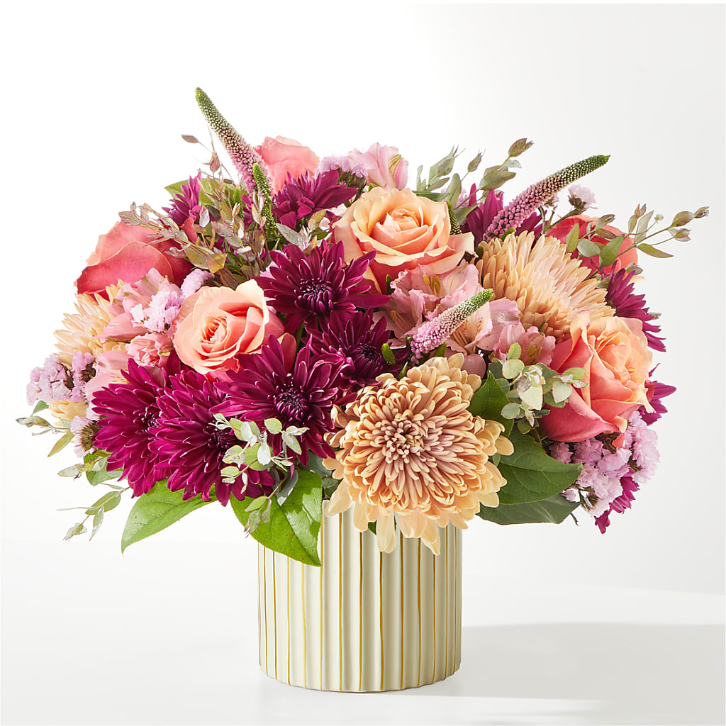 Berry Cobbler Bouquet with Ivory Vase – C IMONDI & SON FLORIST & GREENHOUSE, Pawtucket RI