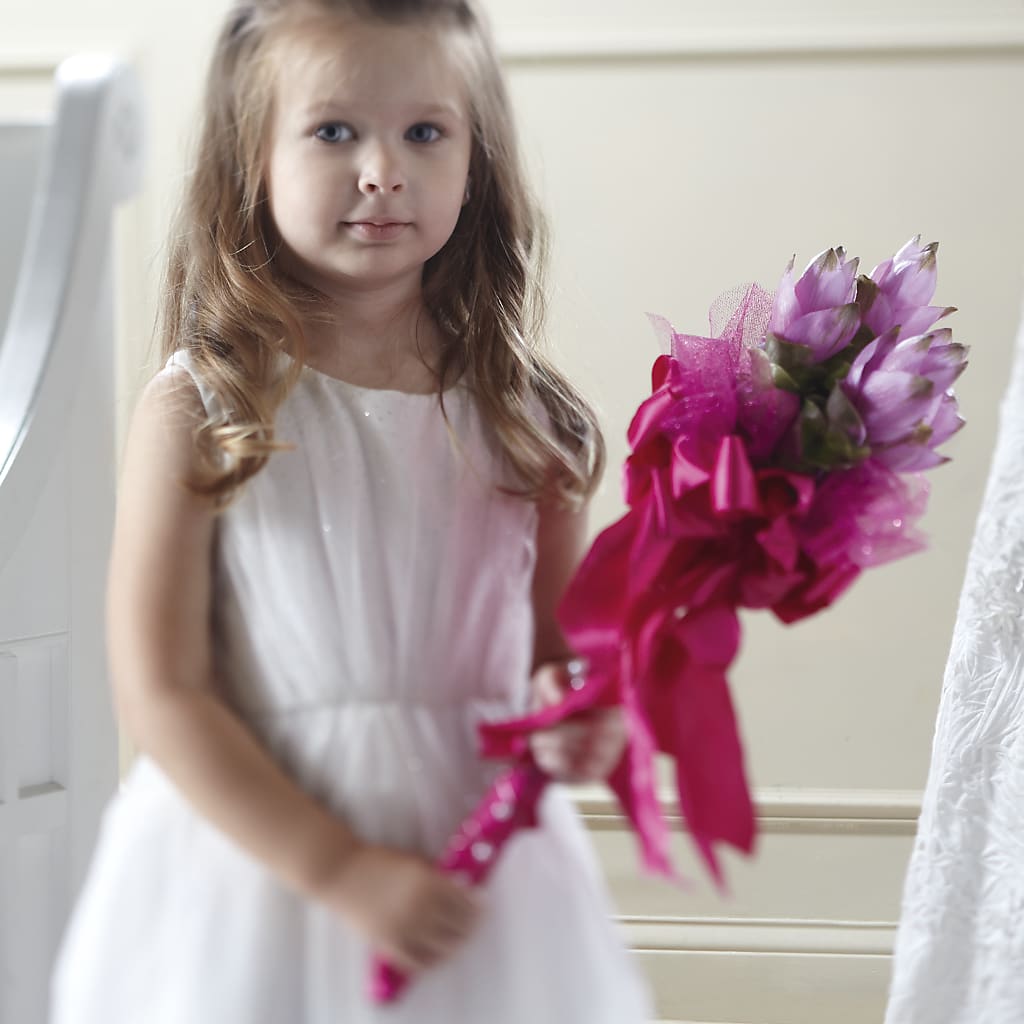 Sparkle Pink Flower Girl Bouquet – C IMONDI & SON FLORIST & GREENHOUSE, Pawtucket RI