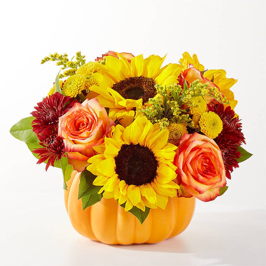 Golden Gourd Pumpkin Bouquet – C IMONDI & SON FLORIST & GREENHOUSE, Pawtucket RI