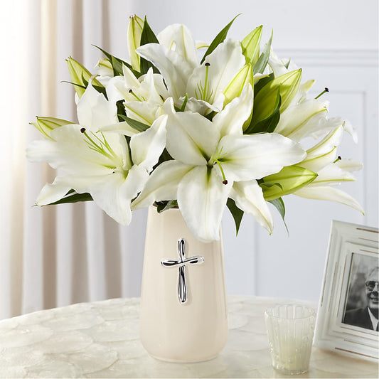 Faithful Blessings Bouquet – C IMONDI & SON FLORIST & GREENHOUSE, Pawtucket RI