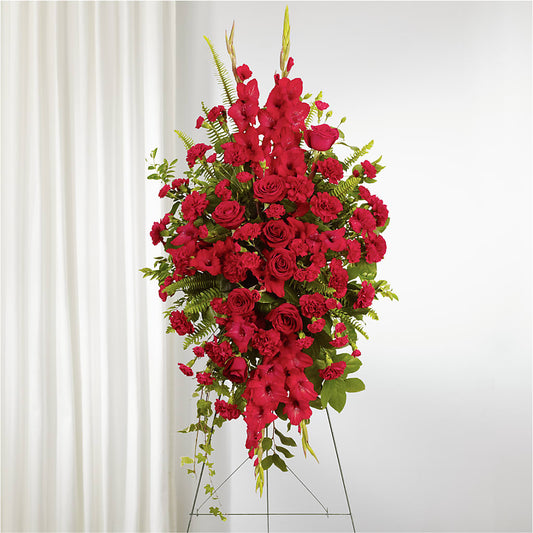 From the Heart Standing Spray – C IMONDI & SON FLORIST & GREENHOUSE, Pawtucket RI