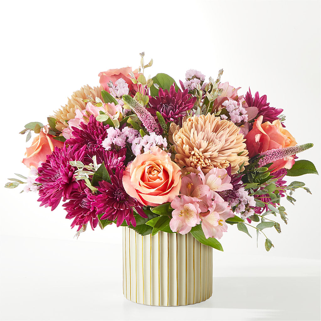 Berry Cobbler Bouquet with Ivory Vase – C IMONDI & SON FLORIST & GREENHOUSE, Pawtucket RI