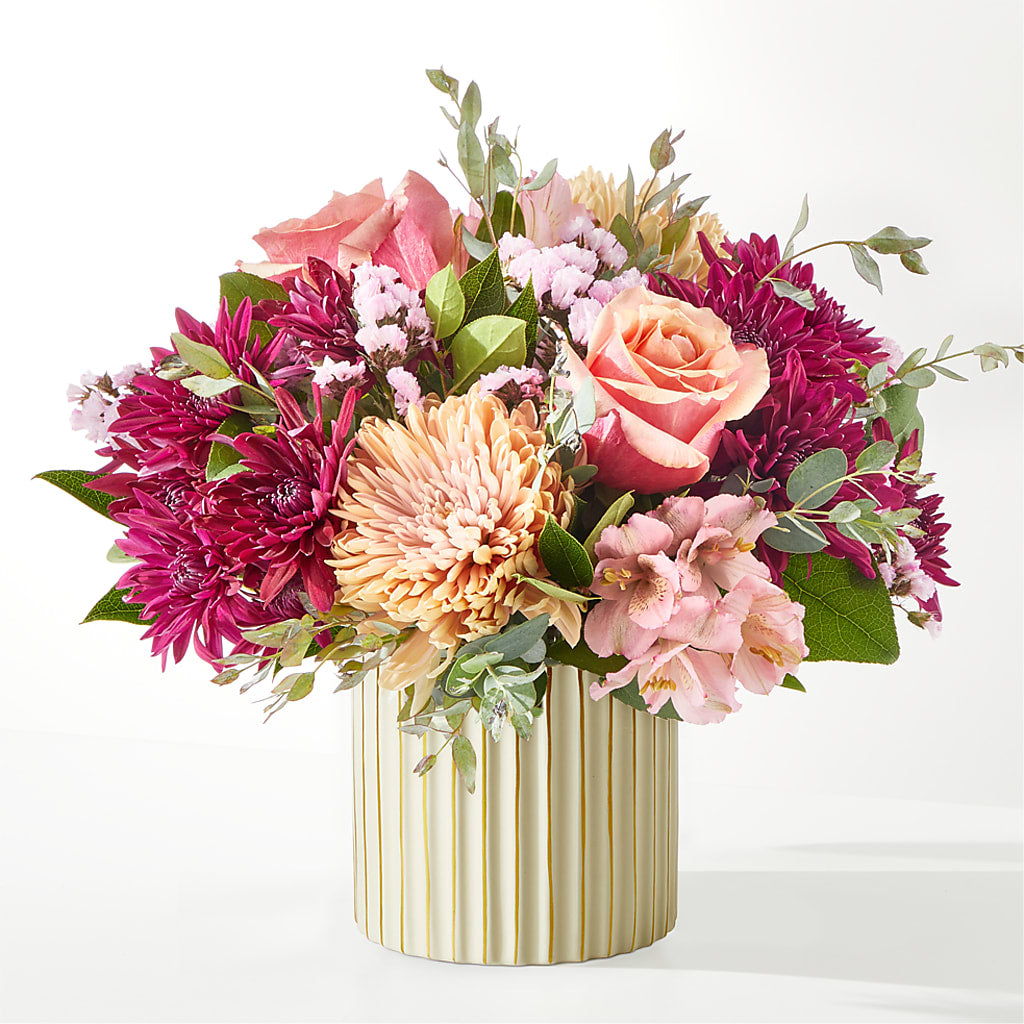 Berry Cobbler Bouquet with Ivory Vase – C IMONDI & SON FLORIST & GREENHOUSE, Pawtucket RI