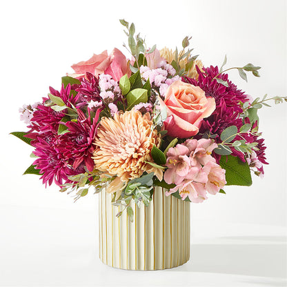 Berry Cobbler Bouquet with Ivory Vase – C IMONDI & SON FLORIST & GREENHOUSE, Pawtucket RI