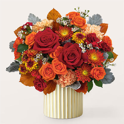 Merlot Bouquet with Ivory Vase – C IMONDI & SON FLORIST & GREENHOUSE, Pawtucket RI