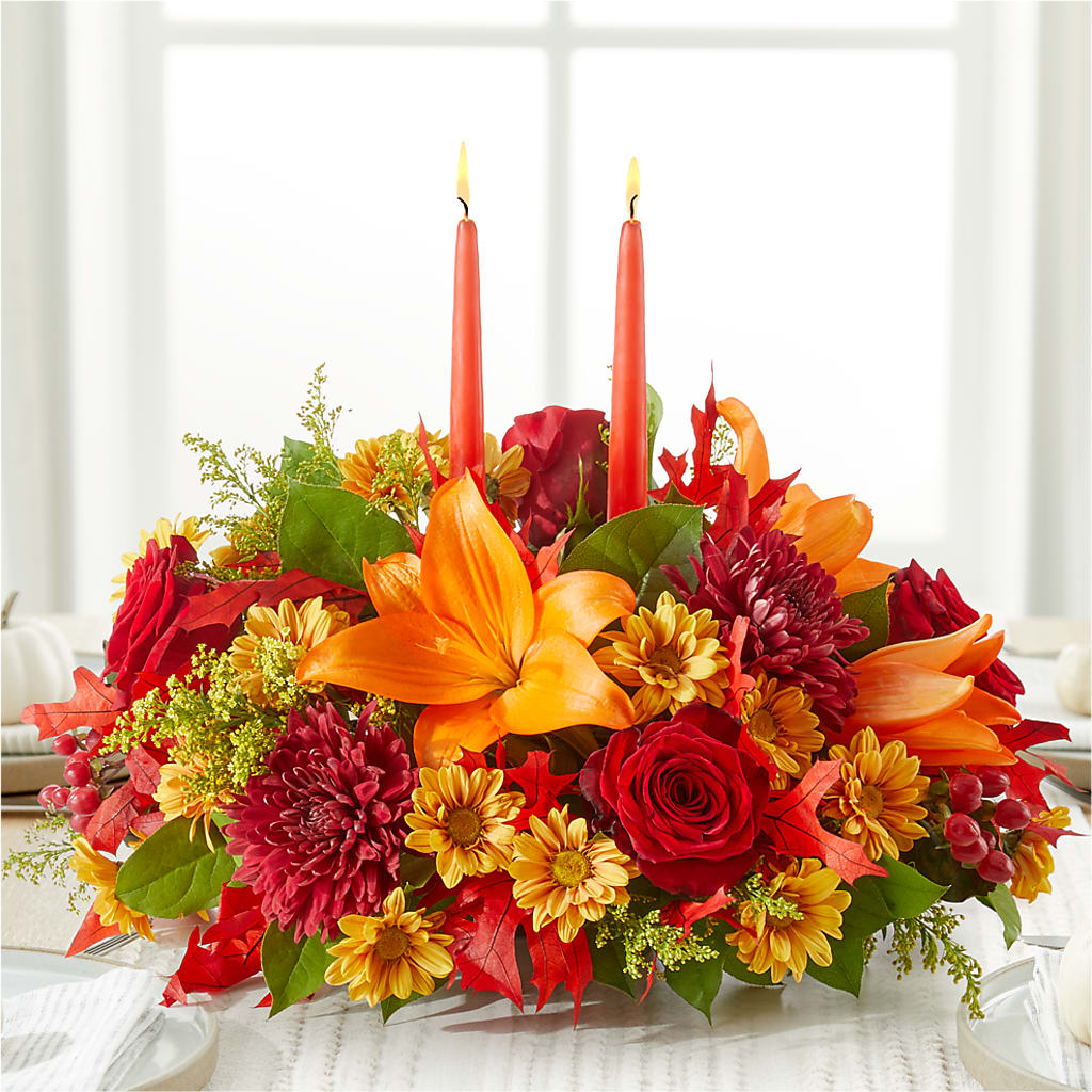 Autumn's Embrace Centerpiece – C IMONDI & SON FLORIST & GREENHOUSE, Pawtucket RI