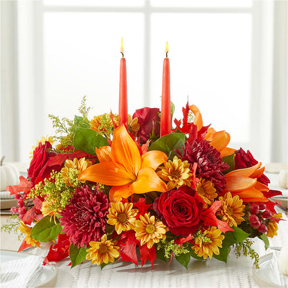 Autumn's Embrace Centerpiece – C IMONDI & SON FLORIST & GREENHOUSE, Pawtucket RI