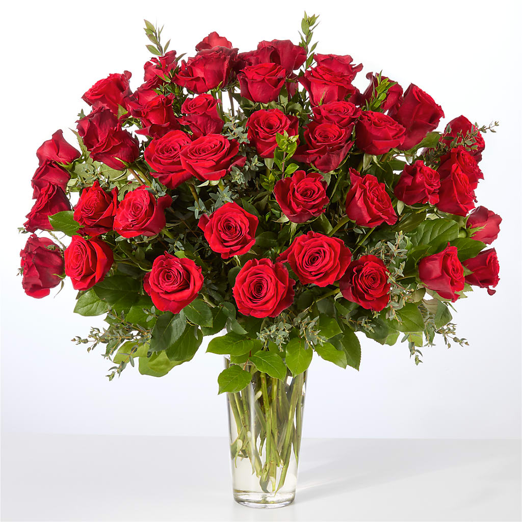Forever Yours Fifty Stem Red Rose Bouquet – C IMONDI & SON FLORIST & GREENHOUSE, Pawtucket RI