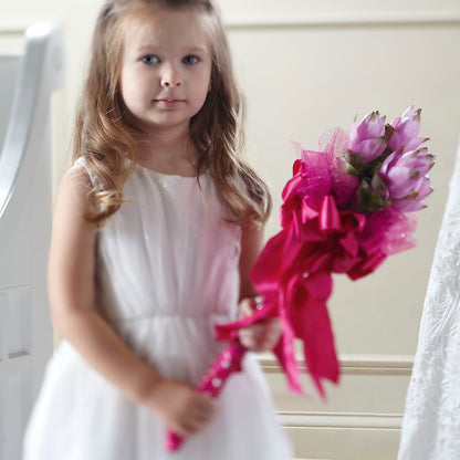 Sparkle Pink Flower Girl Bouquet – C IMONDI & SON FLORIST & GREENHOUSE, Pawtucket RI