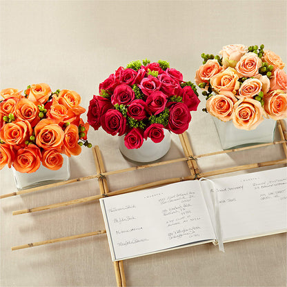 Dawn Rose Centerpiece – C IMONDI & SON FLORIST & GREENHOUSE, Pawtucket RI